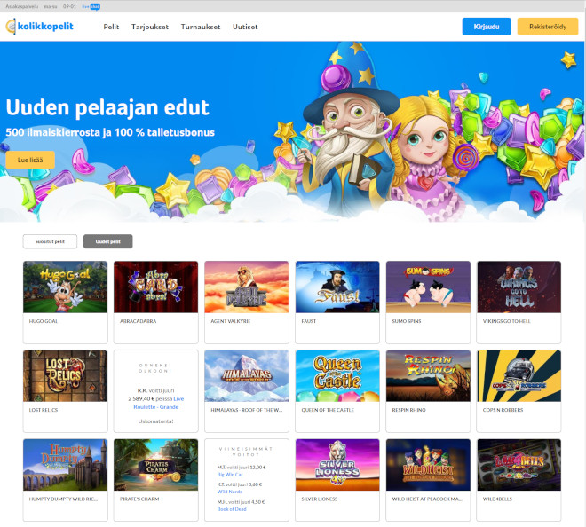 Lue Kolikkopelit arvostelu ja kokemuksia bonuskoodit.com:sta