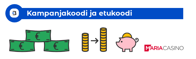 Maria casino kampanjakoodi etukoodi