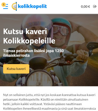 kolikkopelit kutsu kaveri kampanja