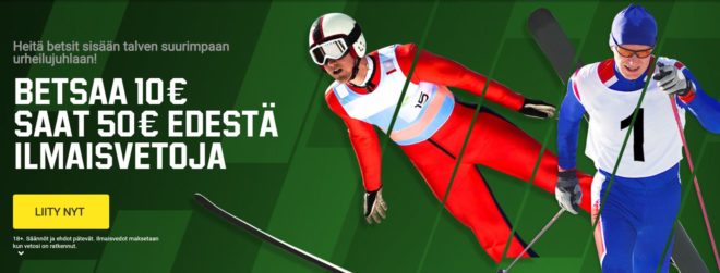 Hiihdon MM-kisat 2019 ohjelma (virallinen ja TV) – ja 50 € ilmaisvetotarjous