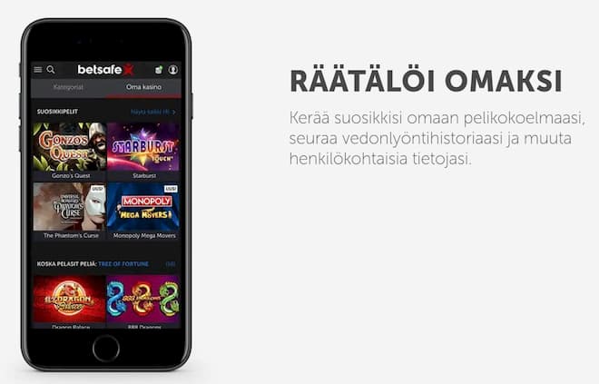 Betsafe app on erinomainen vaihtoehto
