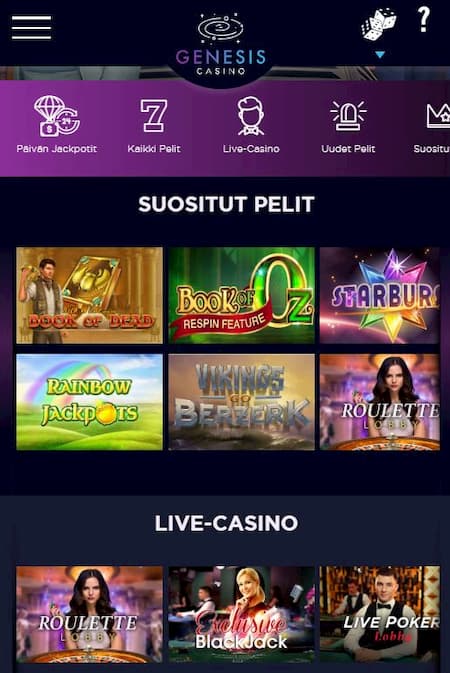 Genesis Casino pelit