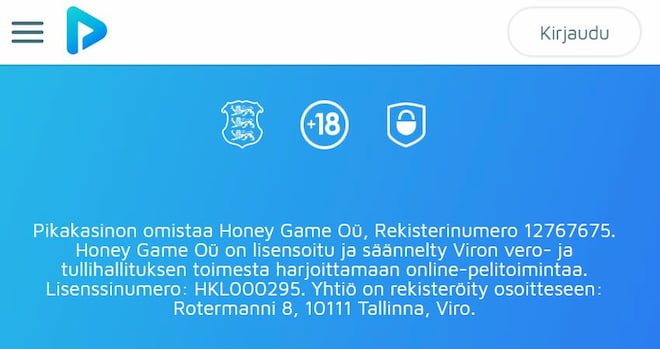 Pikakasinon taustat ovat luotettavatja