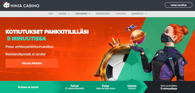 Ninjacasino.com arvostelu