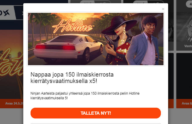 Ninja-aarteista joka päivä uusi etu