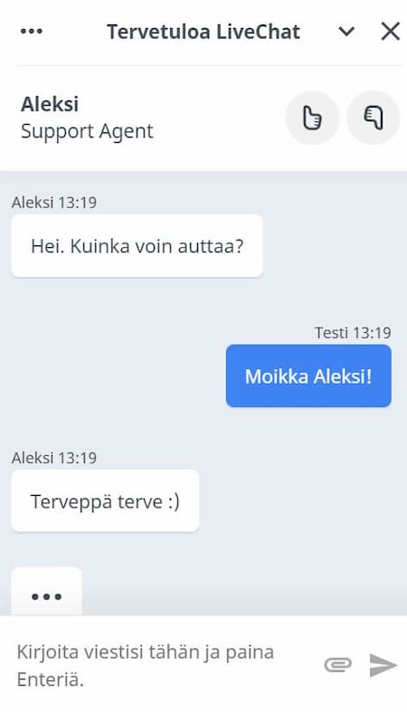 Asiakaspalvelu SlottyVegas