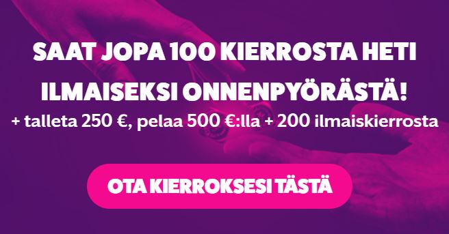 Frank fred bonus uusille pelaajille antaa jopa 100 ilmaiskierrosta