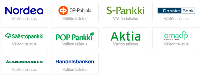 Tutut kotimaiset verkkopankit toimivat slots.io casinolla