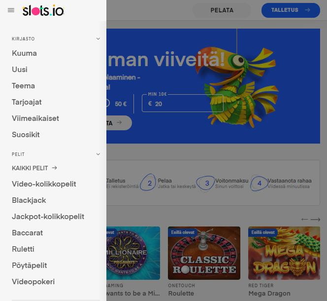 Slots.io kokemuksia parantaa erittäin hyvä kasinoaula