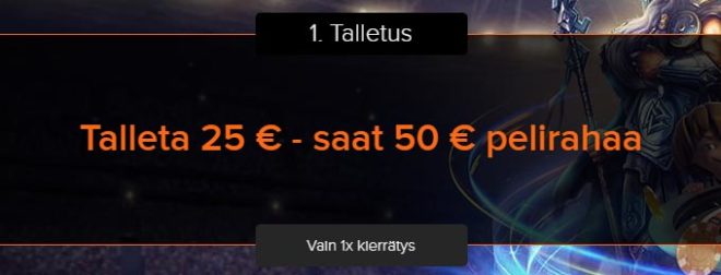 Casino Winnter talletusbonus ensimmäiselle talletukselle