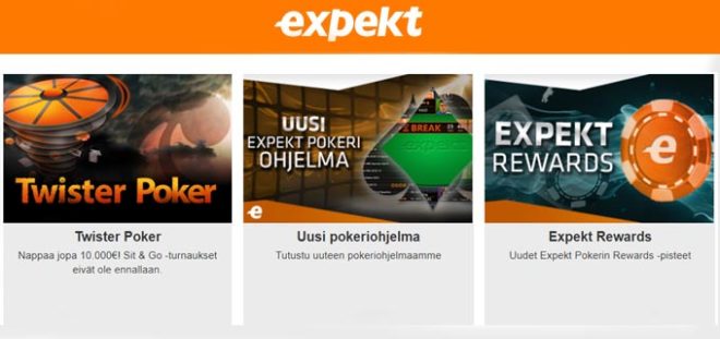 Expekt pokeri on suljettu