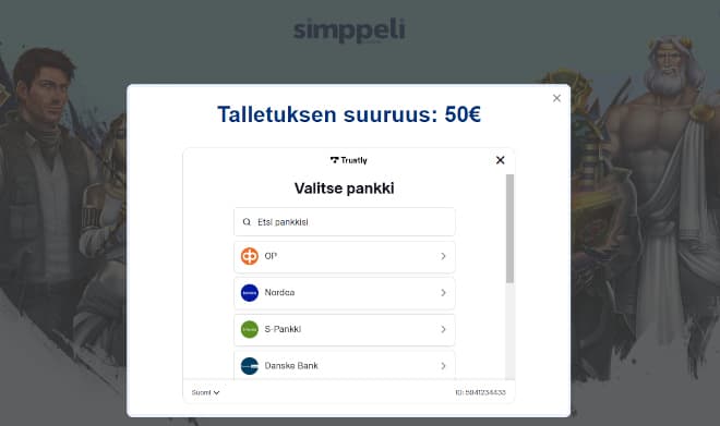 Simppeli kotiutukset ja talletukset hoitaa trustly