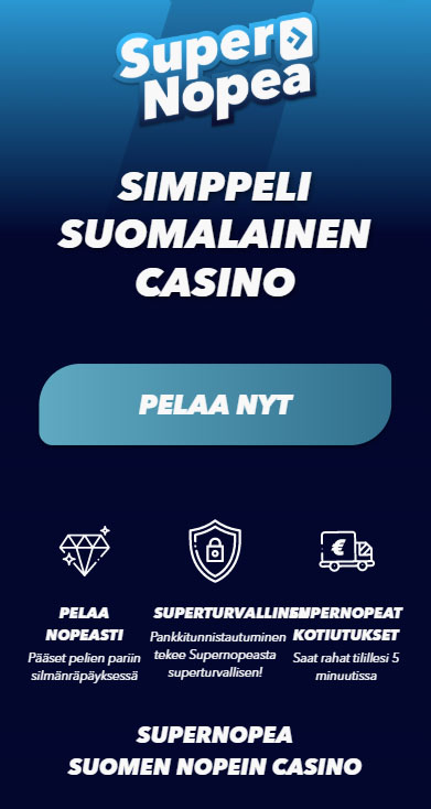 Supernopea mobiilinäkymä