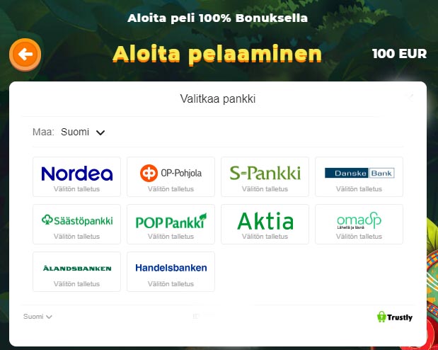 Wazamba kasinolla on loistava määrä maksutapoja