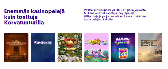 Casumo Casinon uudistunut sivusto