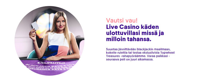 Casumo Casino uudistunut live casino