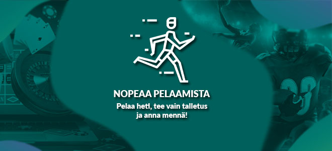 Pelaa nopeasti fastbet nettikasinolla