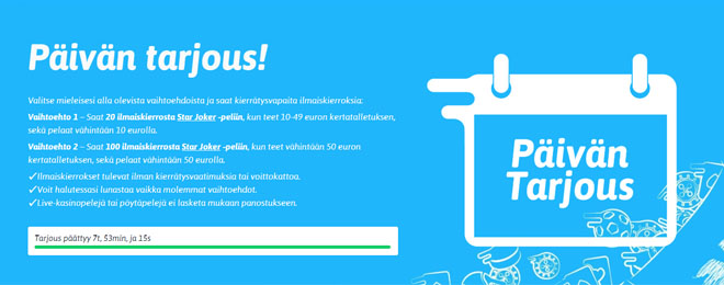Nopeampi päivän tarjous