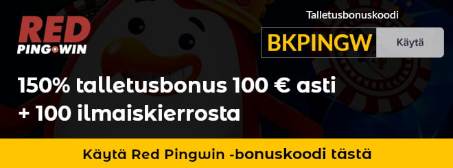 Red Pingwin bonuskoodilla saat paremman talletusbonuksen kuin mitä normaalisti
