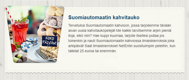 Kahvitauko Suomiautomaatilla