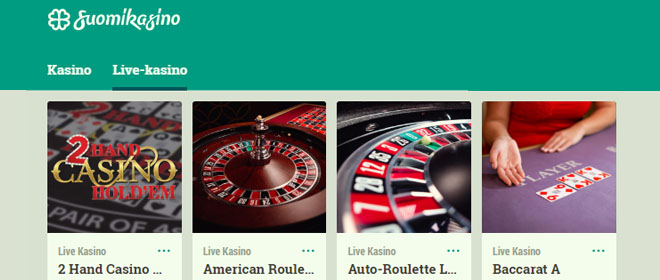Suomikasino live casino