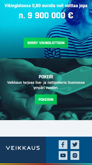 Veikkaus mobiilissa