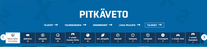 Veikkauksen vedonlyönti ja pitkäveto