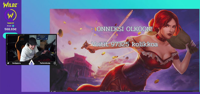 Andypyro 50k voitto