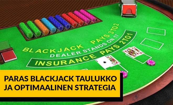 Paras blackjack strategia ja black jack taulukko.