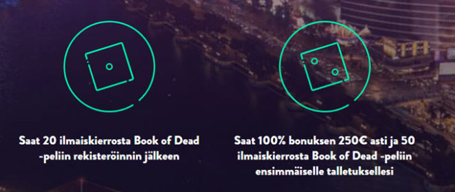 Ensimmäinen osa Dunder Casinon bonuksia