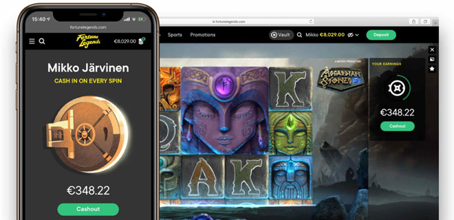 Fortune legends kotivalikko