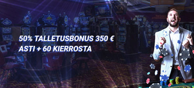 Lunasta 50% talletusbonus bonuskoodillamme