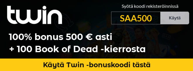 Twin Casino bonuskoodi