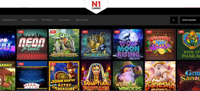 N1Casino pelivalikoima