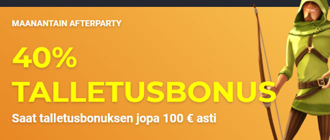 Joo casino maanantain talletusbonus
