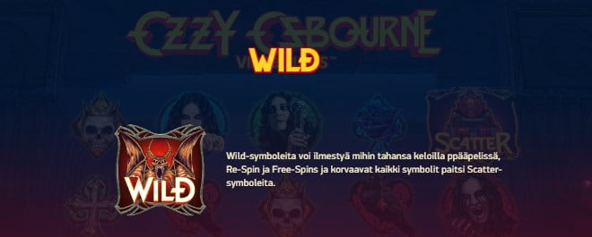 Ozzy Osbourne pelin ohjeet osa 8 Wild eli villi symboli