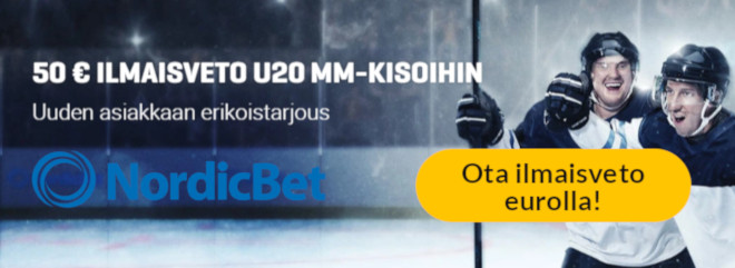 Nordic bet tarjoaa 50 euron ilmaisvedon uusille asiakkaille