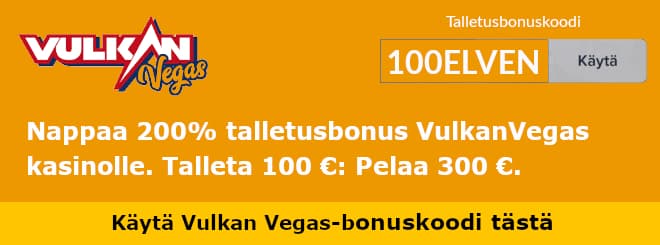 Vulkan Vegas bonuskoodi