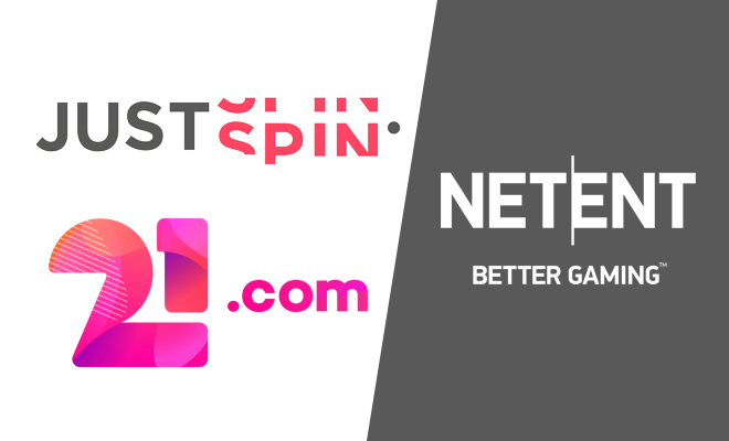 Justspin sekä 21.com saivat NetEnt pelit valikoimaansa
