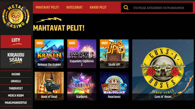 Rock henkinen metal casino