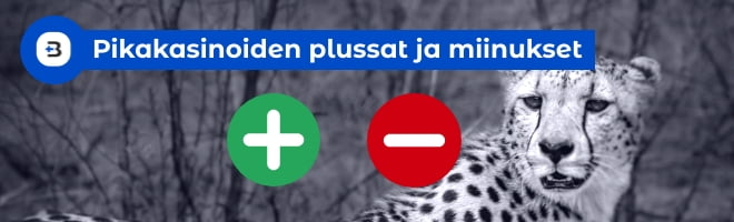 Pikakasinoiden positiiviset ja negatiiviset puolet