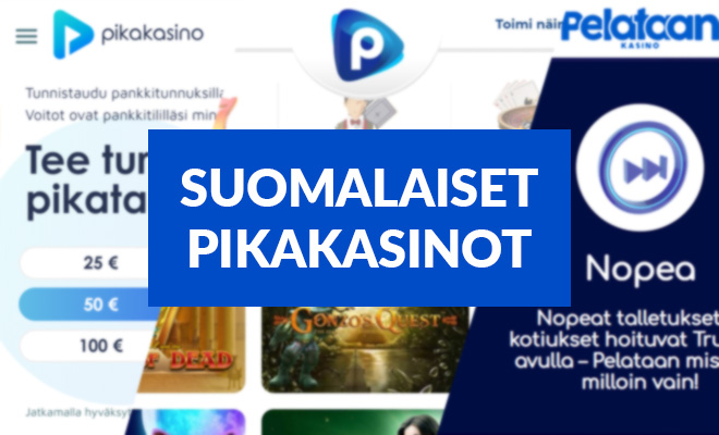Suomalaiset pikakasinot noudattelvat usein samoja tyylejä?