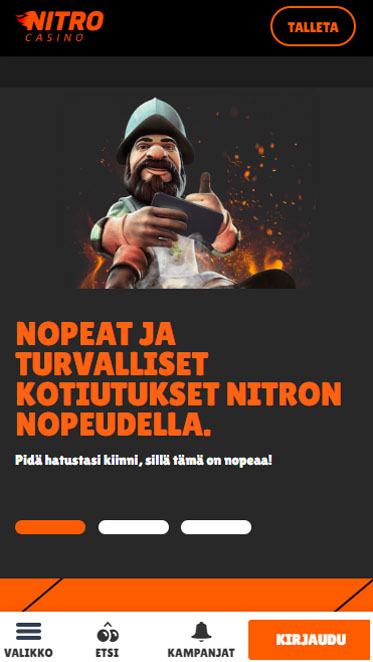 Nitro Casino kokemuksia mobiilisa