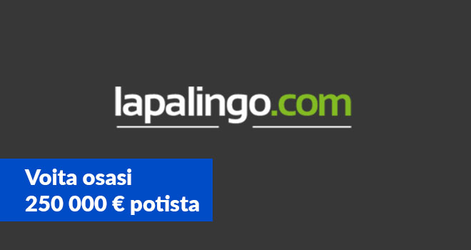 Lapalingo turnauksessa on jaossa 250 000 euron arvosta palkintoja