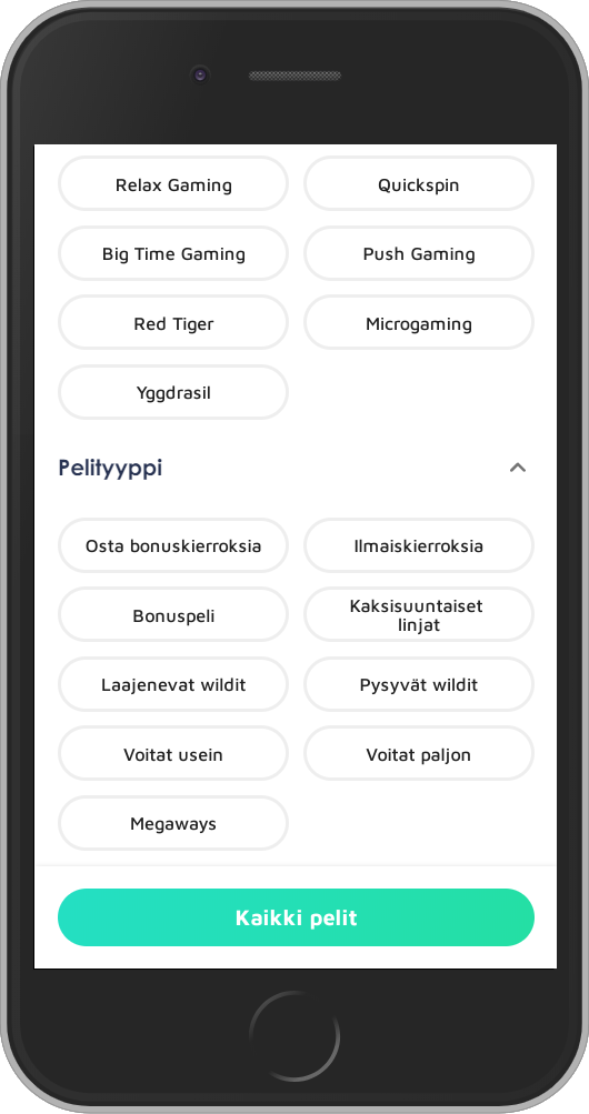 Pelien etsiminen eli filtteröintin pikakasino.com:lla on helppoa, kiitos monien hakukriteerien