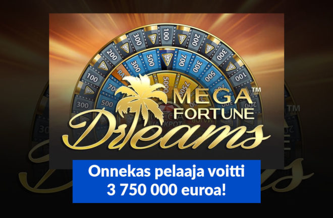 Onnekas pelaaja voitti 3,7 miljoonaa euroa NetBet kasinolla