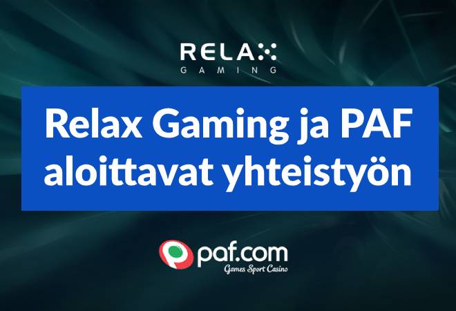 Relax Gaming ja PAF aloittavat yhteistyön