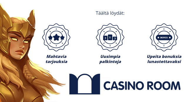 Kolme kovaa syytä valita Casinoroom pelaamiseen
