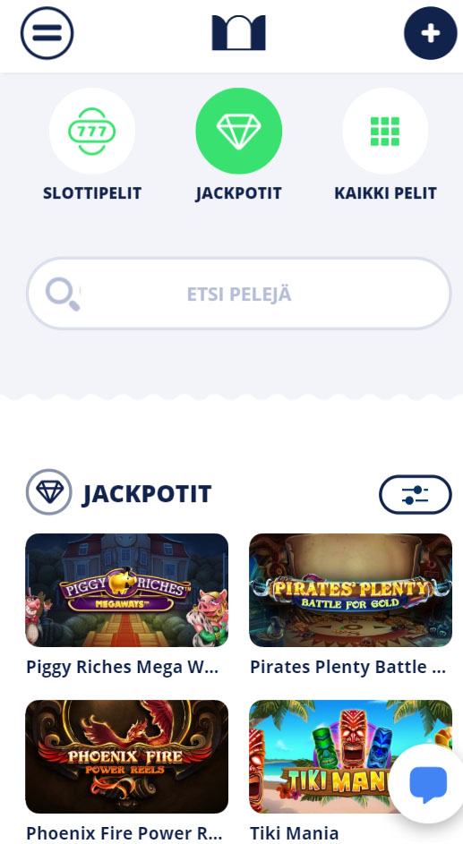 Casinoroom toimii selkeästi myös mobiilissa