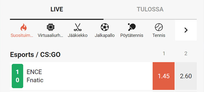 Vetojen asettaminen on erittäin helppoa ja nopeaa